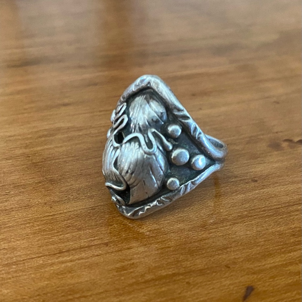Vintage Native American Sterling Silver Ring size 8